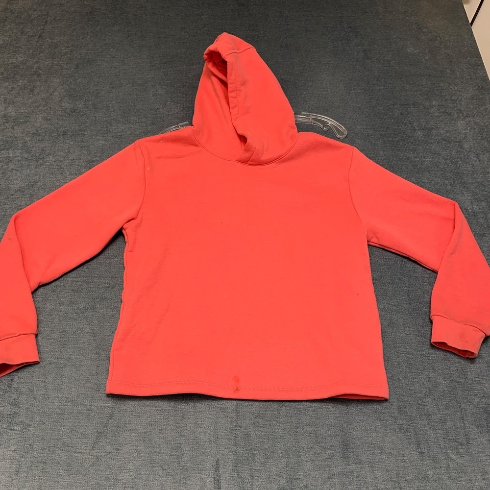 Mondetta Hoodie Boys Large 14/15 Coral Pink Fleece Lined Long Sleeve Pullover